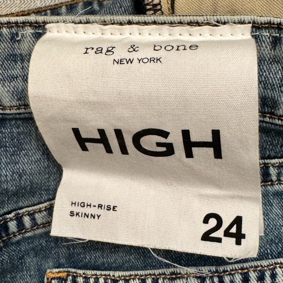 Rag & Bone Nina Skinny Leg Blue Jeans SZ 24 NWT - Picture 7 of 13